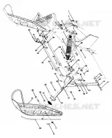 FRONT SUSPENSION AND SKI SPORT, TRAIL, 400 AND 600 (4912701270007A)