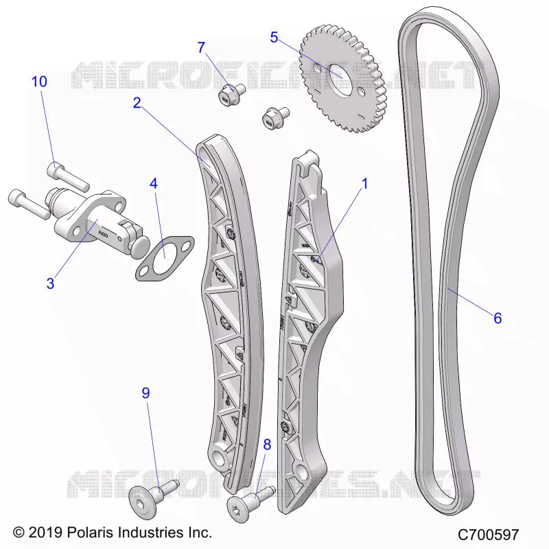 CAM CHAIN AND TENSIONER