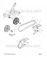 DRIVE TRAIN, DRIVEN SPROCKET, BELT AND GUARD