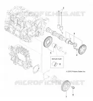 ENGINE, CAMSHAFT AND DRIVING GEAR