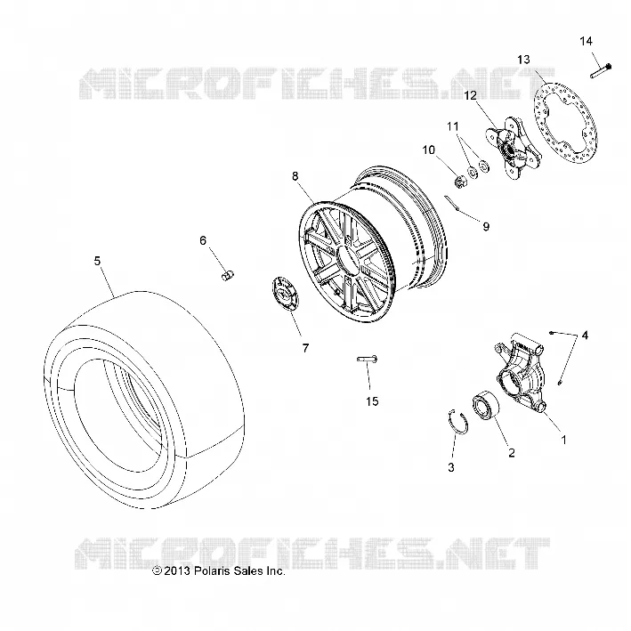 WHEELS, REAR AND HUB