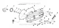 ENGINE, CLUTCH COVER AND KICK START