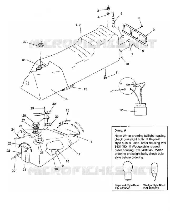 SEAT   GAS TANK ASSEMBLY CLASSIC TOURING / 0930865 (4922952295005A)