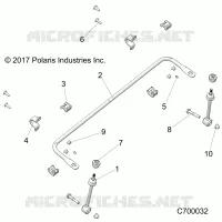 FRONT SUSPENSION STABILIZER BAR- R18RRU99AS/BS (C700032)