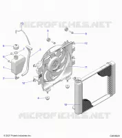 ENGINE, COOLING SYSTEM, RADIATOR, FAN & OVERFLOW BOTTLE