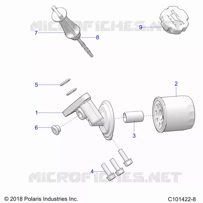 OIL FILTER AND DIPSTICK