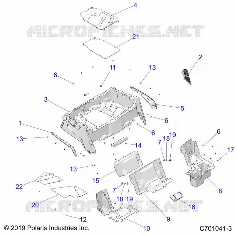REAR BODYWORK RACK AND FENDERS