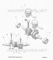 ENGINE, PISTON AND CRANKSHAFT