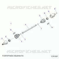 DRIVE TRAIN, DRIVE SHAFT, FRONT
