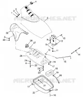 FRONT STORAGE COMPARTMENT SL 700 B974071, INTL. SL 700 I974071 AND SL 700 D (4940874087A009)