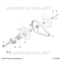 DRIVE TRAIN, SECONDARY CLUTCH