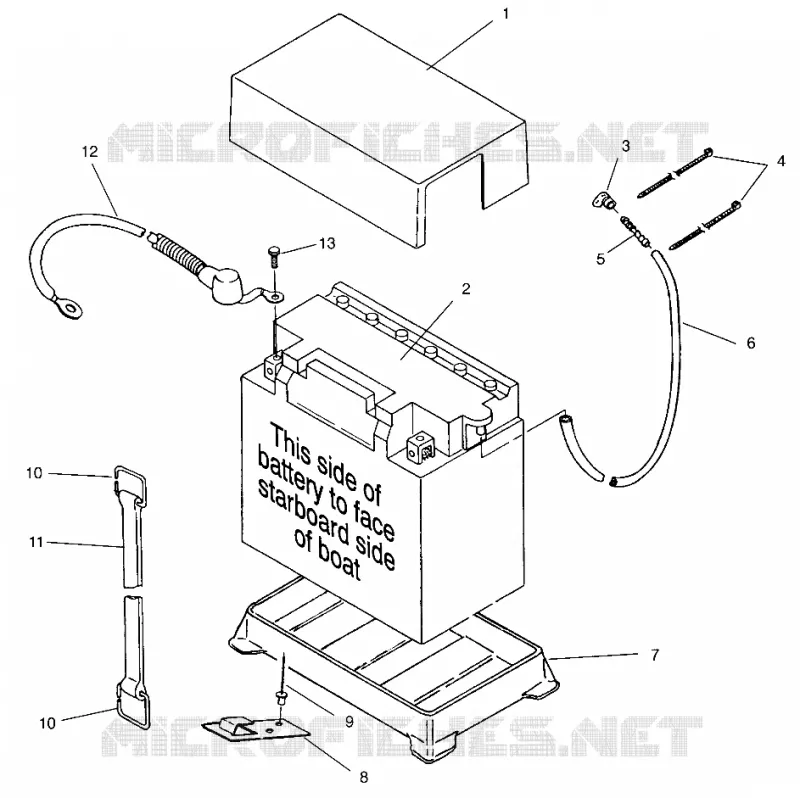 BATTERY BOX SLT 750 B954170 (4930563056B006)