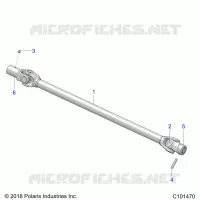 DRIVE TRAIN, PROP SHAFT, FRONT