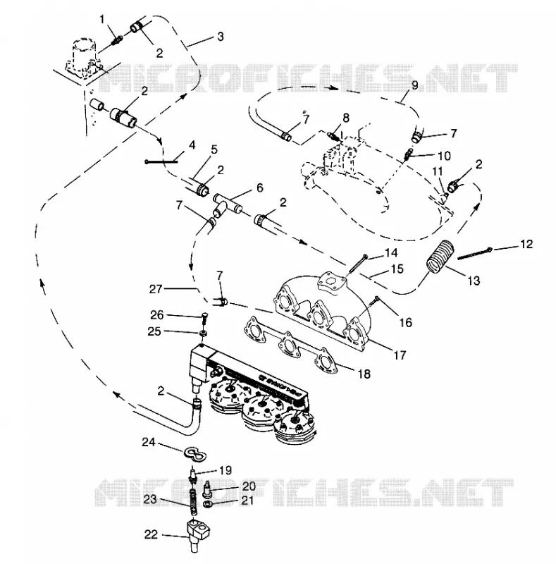 COOLING SYSTEM SL 780 B964087 AND  INTL. SL 780 I964087 (4935523552B008)
