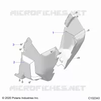 BODY, FRONT MUD GUARDS