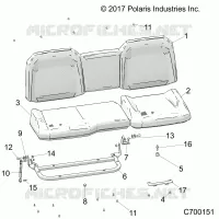 SEAT ASM. REAR