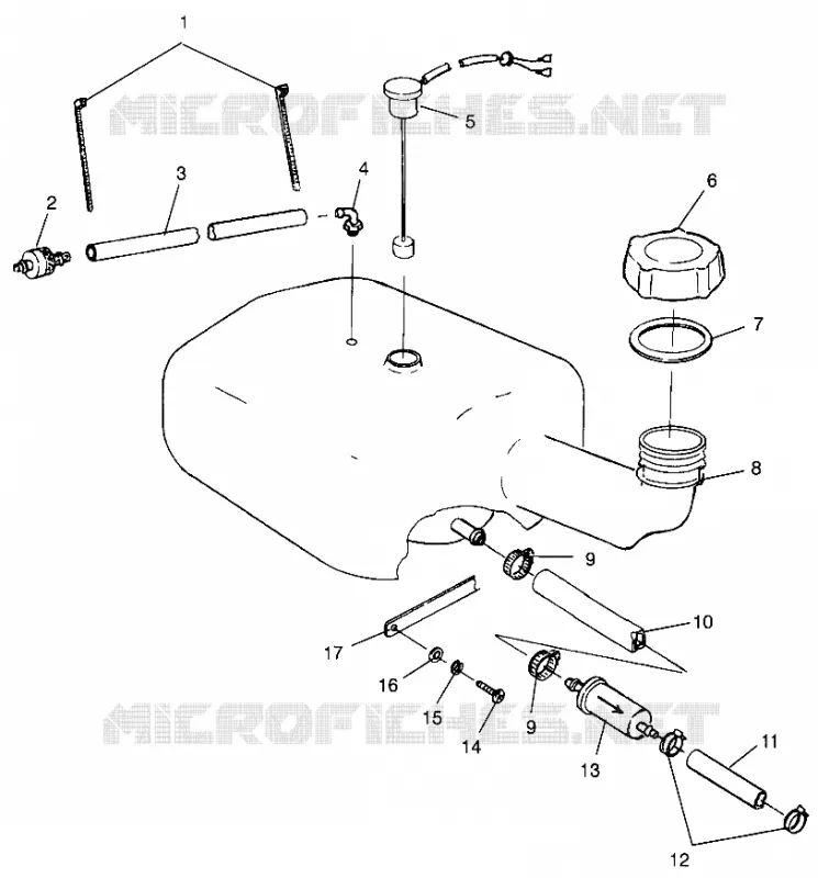 OIL TANK SLT 780 B964588 AND  INTL. SLT 780 I964588 (4935683568A014)