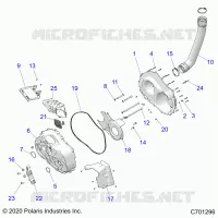 DRIVE TRAIN, CLUTCH COVER AND DUCTING