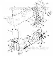 SEAT   GAS TANK ASSEMBLY  TRAIL DELUXE 0952262 (4928862886A010)