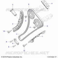 CAM CHAIN AND SPROCKET