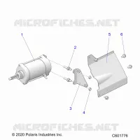 STARTER MOTOR/SHIELD