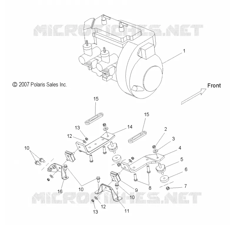 ENGINE, MOUNTING