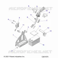 ELECTRICAL, BATTERY, MANUAL START POWER UP COMPONENTS