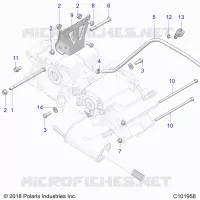 DRIVE TRAIN, MAIN GEARCASE MOUNTING