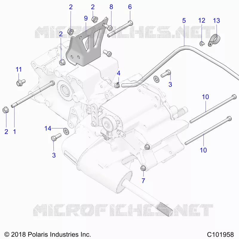 DRIVE TRAIN, MAIN GEARCASE MOUNTING