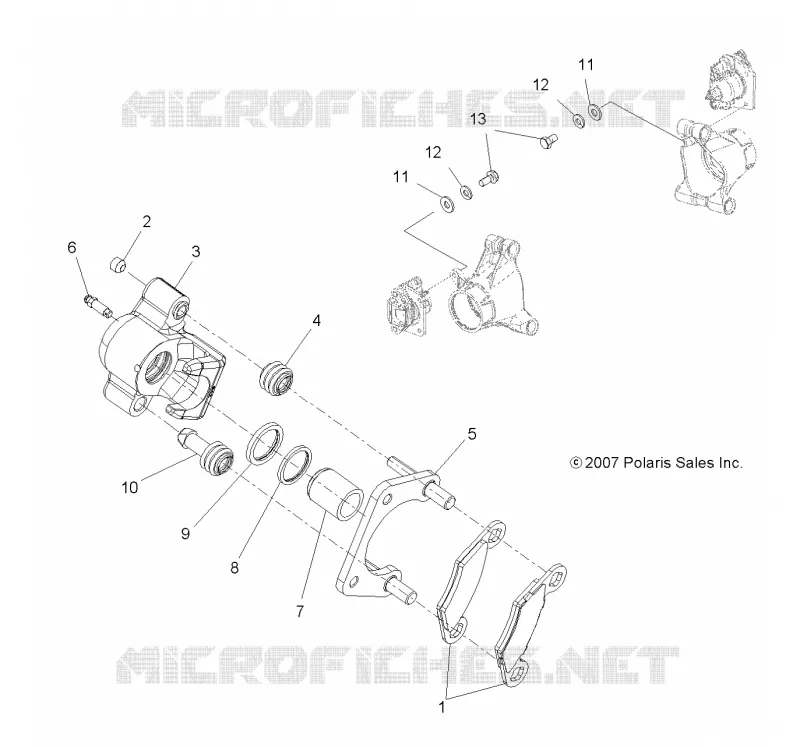 REAR BRAKE CALIPER