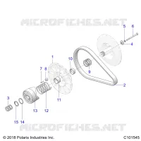 DRIVE TRAIN, SECONDARY CLUTCH