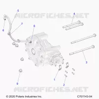 DRIVE TRAIN, GEARCASE, REAR, MOUNTING