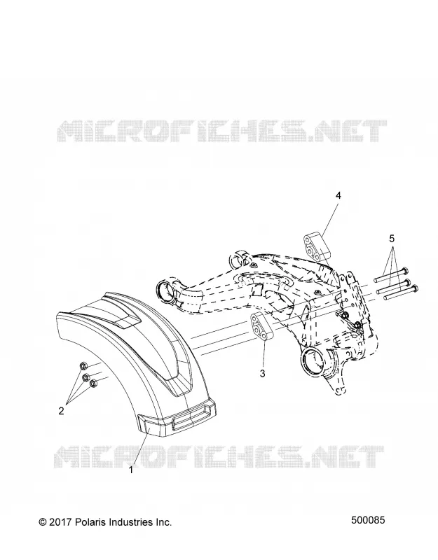 REAR BODYWORK FENDER (USA ONLY)