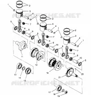 PISTON   CRANKSHAFT XLT RMK 0960956, XLT SKS 0960556 AND EUROPEAN XLT SKS (4931813181C011)