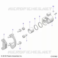 BRAKES, REAR CALIPER