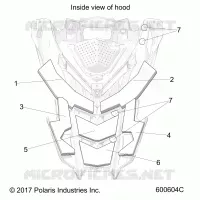 HOOD FOAM/FIBER