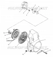 RECOIL STARTER ASSEMBLY 500 CARB 0952764 (4929192919C014)