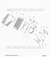 ENGINE, RADIATOR MOUNTING