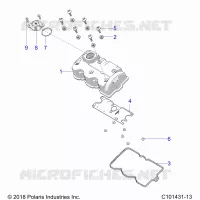 ENGINE, VALVE COVER