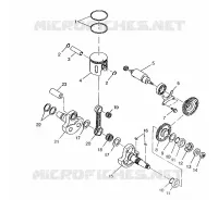 PISTON   CRANKSHAFT 6X6 400L, SWEDISH S948740 AND  NORWEGIAN N948740 (4926812681049A)