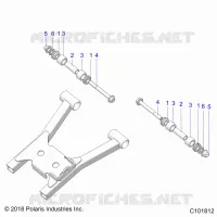 REAR SUSPENSION A-ARM MOUNTING AND BUSHINGS