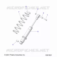 SUSPENSION, REAR SHOCK TRACK (7045713)