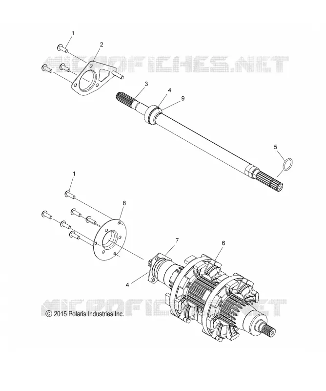 DRIVE TRAIN, JACKSHAFT AND DRIVE SHAFT