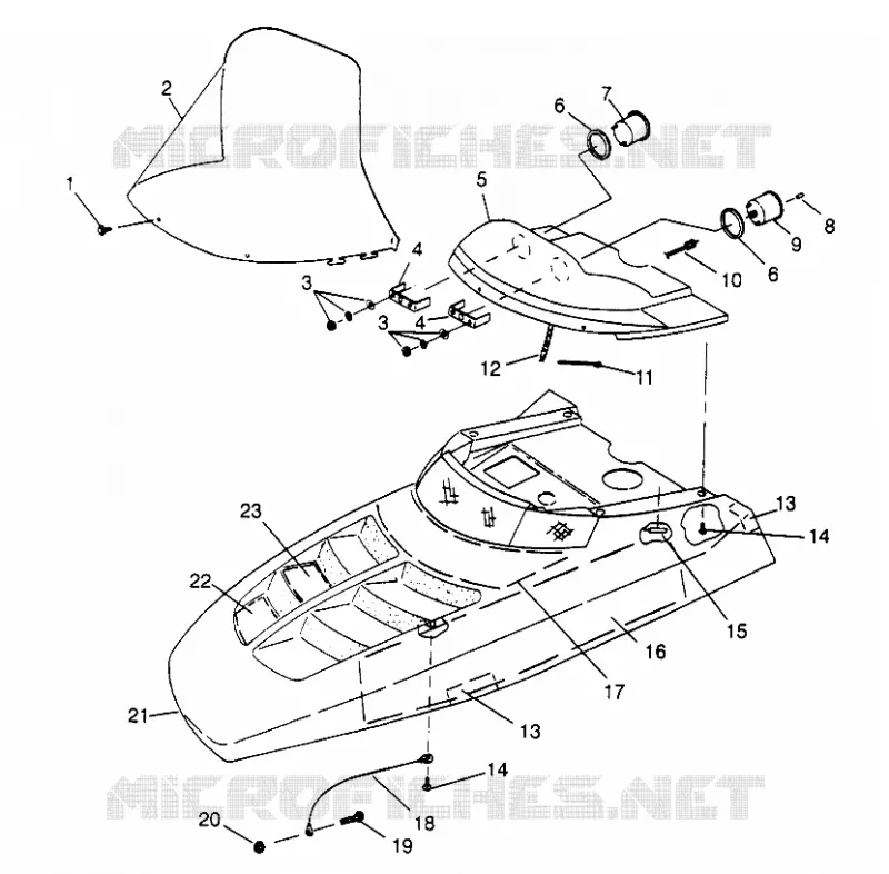 HOOD 500 0972764,  EUROPEAN 500 E972764,  500 SKS 0972564, EUROPEAN 500 SKS (4938393839A014)