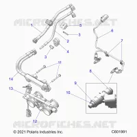 FUEL SYSTEM, RAIL, LINES AND THROTTLE BODY