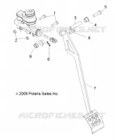 BRAKES, PEDAL AND MASTER CYLINDER MOUNTING