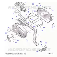 DRIVE TRAIN, CLUTCH COVER AND DUCTING