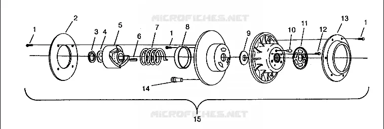 DRIVEN CLUTCH ASSEMBLY RXL TOURING E940869 (49274327430026)