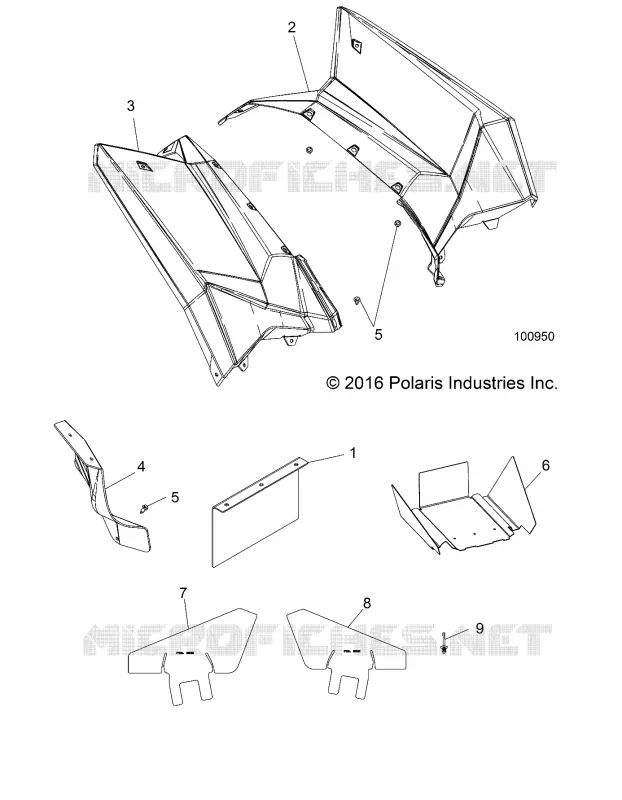 REAR BODYWORK CAB AND HEAT SHIELDS