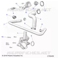 ENGINE, WATERPUMP AND BYPASS
